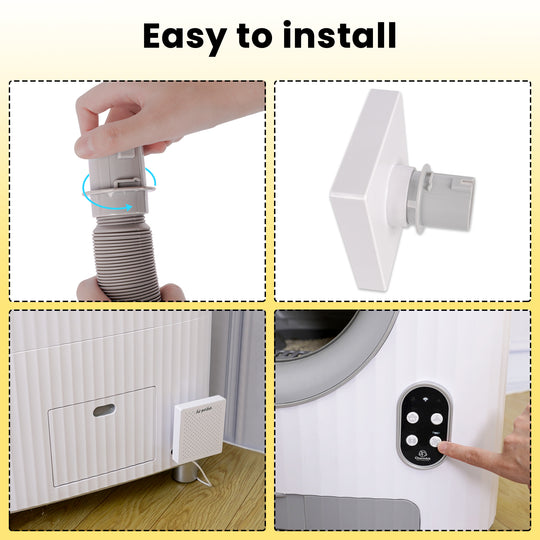 Self Cleaning Litter Box Air Purifier